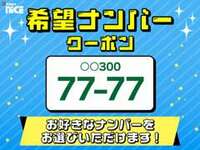 お好きなナンバーをお選び頂けます！