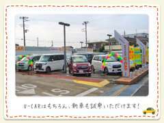 展示車数は40台以上で在庫が豊富です。千葉県内の他店舗U-CARからもお探し致します。