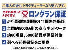 全車走行距離無制限の1年間無料保証『ロングラン保証』