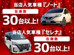【ノート・セレナ】日産の人気車種を多数展示！