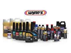 wynn's製のエンジンオイル、各種添加剤を販売車両に使用。