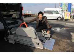 営業部の大田原です。お客様に最も適する福祉車両を、新車・中古車問わずご提案致します！カタログにはないデータは経験です！
