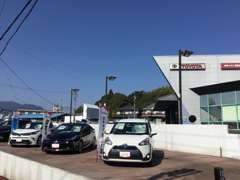 新車店舗ですが、U-Carも常時展示してます。岐阜トヨタ全店舗から、お好みの1台をお探し致しますので、お声かけください！