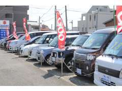 第二展示場にはお買い得な国産車もございます。
