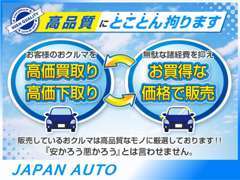 【全車ユーザー様買取車】仕入れに余分なコストがかからず、尚且つ高品質に厳選した仕入れを実現。高品質車をお買い得にご提供！