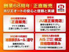 創業68周年【正直販売】ホリエオートの安心と信頼の実績。