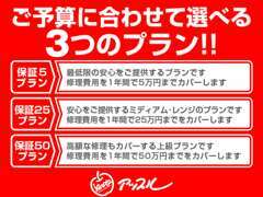 25万円、50万円までの修理保証とランクアップも可能です。（条件付有料）。詳細はスタッフまでお気軽にご相談くださいませ。