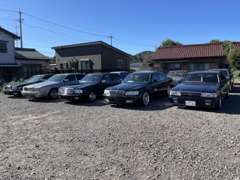 第二展示場有り、普通車・VIPカー・旧車・カスタムカー・レアな車両の展示もございます。