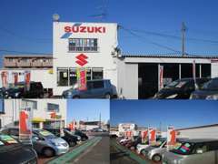 乗用車展示場　新車　中古車　各種保険保証　各種クレジットなど対応しています。