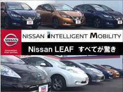 【NISSAN INTELLIGENT MOBILITY】Nissan LEAFすべてが驚き。話題の電気自動車多数展示しております。乗って体感『日産 リーフ』