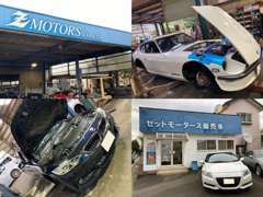 車両販売だけでなく、自社認証整備工場にて、納車整備や車検、修理、改造、鈑金塗装、ナビやオーディオ取付け等承っております。