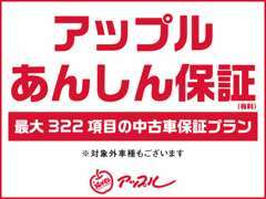 アップル安心保障は最大322項目の中古車保証プランです！　万が一のトラブルに備えた保証があると、納車後も安心ですよね＾＾