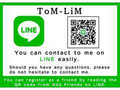 You can contact to me on LINE easily from this QR. I look forward to receiving your inquiries.