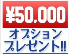 オプション50000円プレゼント！！