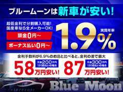 業界随一の低金利！他社6.9％と当社1.9％で金利を比較すると最大87万円安く購入できます！