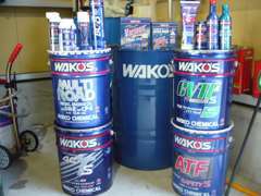 WAKO'S取扱い店ですので　オイル　ケミカル品は、信頼のおけるWAKO'Sを中心に使用しております。