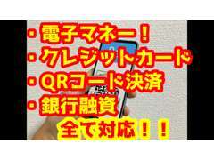 各種オートローン・クレジットカード・電子マネー・銀行融資・仮想通貨払い等、御客様に有った支払い方法を御提供いたします。
