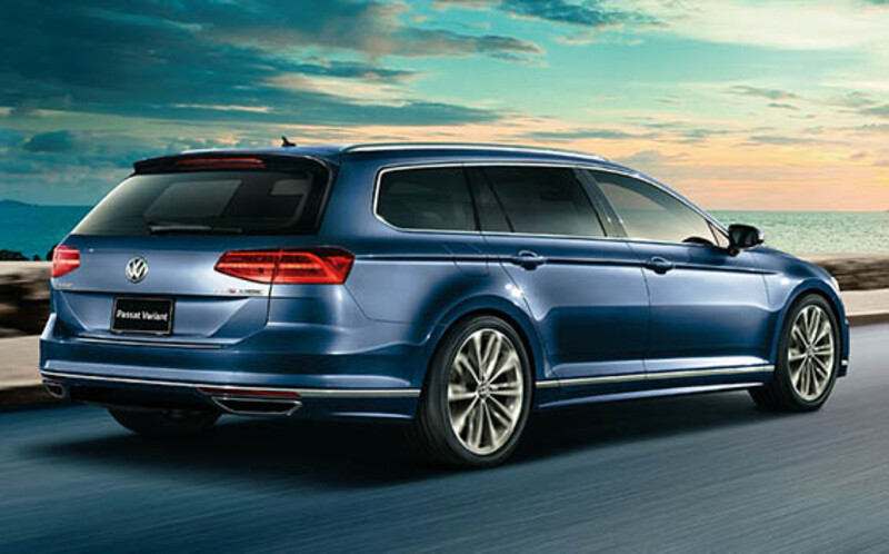 Volkswagen リアビューカメラ　B8 パサート.ヴァリアント globalbrain_vw-pa-b8-rear-dif