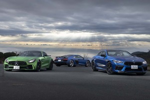 【比較試乗】「BMW M8クーペ vs メルセデスAMG GT R vs アウディR8クーペ」ワインディングで見えてきたそれぞれの世界観