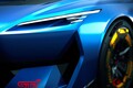 スバル「高性能スポーツモデル」発表へ！ ド迫力「パフォーマンスE STIコンセプト」まもなく世界初公開！ めちゃ「斬新デザイン」は“JMS2025”で正式発表！