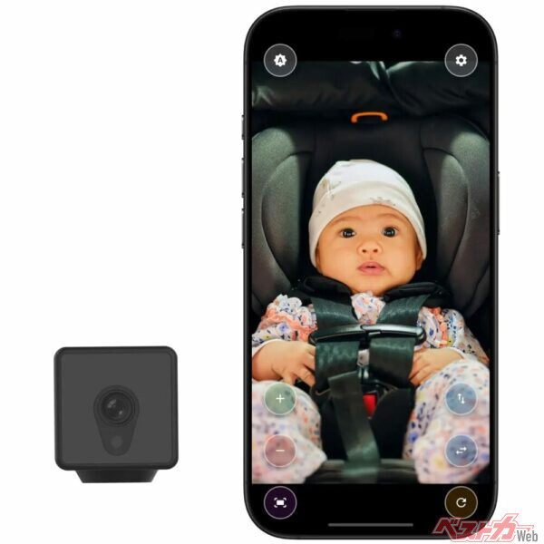 後部座席の赤ちゃんを見守れる！　車載ベビーモニター「ちゃいモニ2」発売