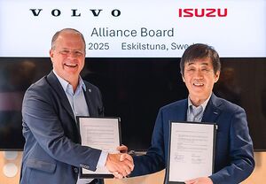 いすゞとボルボ、大型トラックのプラットフォーム開発や部品供給で新たに提携
