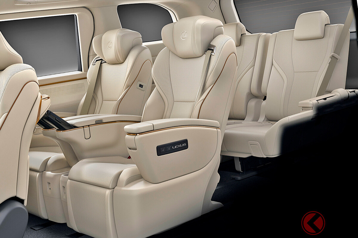 レクサス新型「最上級ミニバン」発売へ 「完全個室4人乗り」に加え「超豪華3列仕様」も用意！ 後席の特徴は？