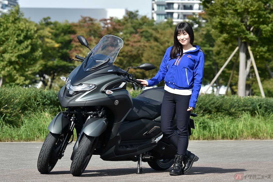 ヤマハの3輪スクーター トリシティシリーズに排気量300ccの トリシティ300 が登場 バイク初心者の女性ライダーが走ってみた感想は バイクのニュース 自動車情報サイト 新車 中古車 Carview