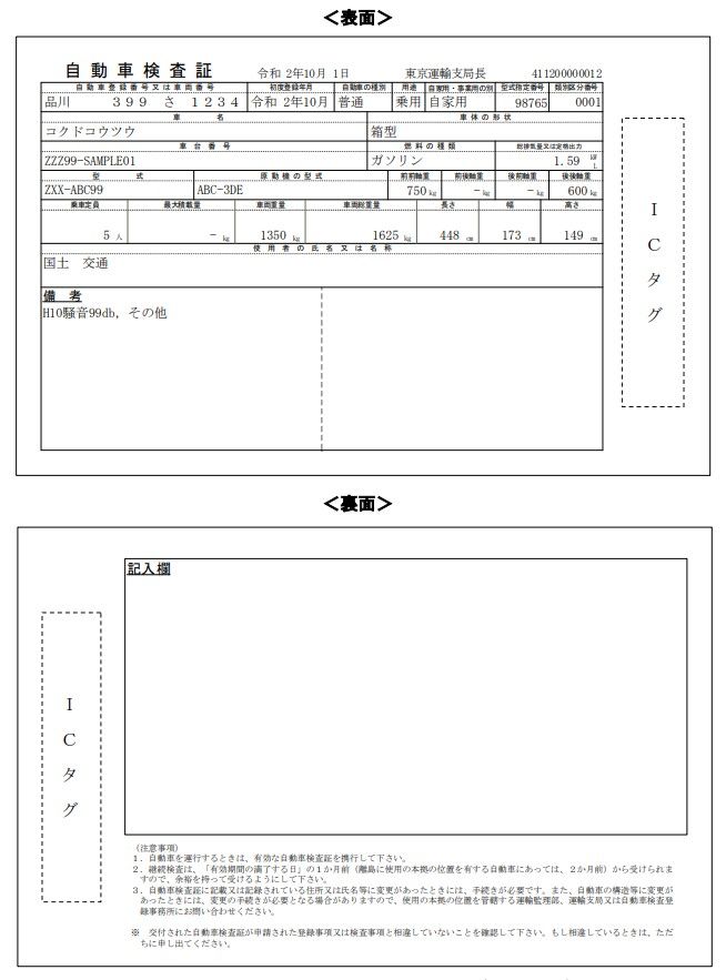 国交省 登録車の車検証をicカード化 23年1月1日施行 日刊自動車新聞 自動車情報サイト 新車 中古車 Carview