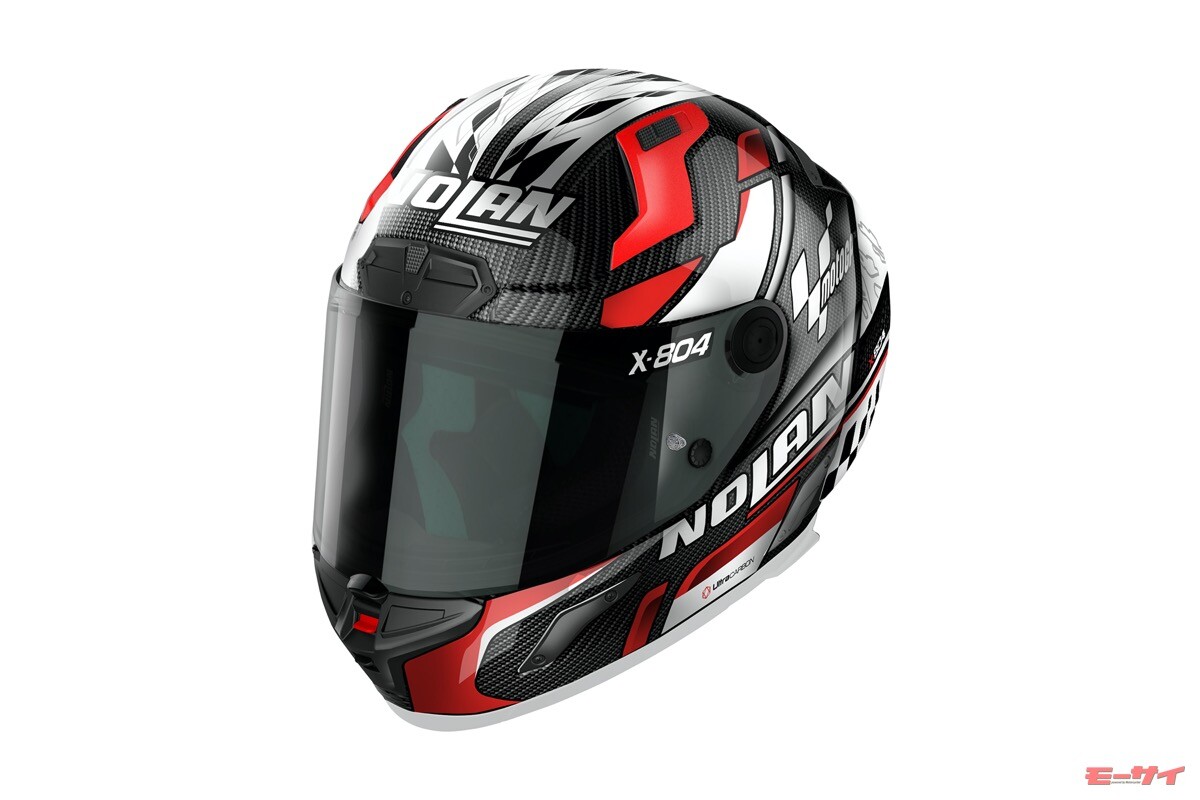 「X-804RS」は【NOLAN】レーシングヘルメットの新フラッグシップ！高速走行時でも安定  