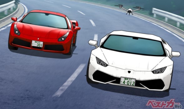 Mfゴースト アニメ化記念 総額2億円 世界のスポーツカー8 台が音声収録のため Jariテストコースに大集結 Vol 3 ベストカーweb 自動車情報サイト 新車 中古車 Carview