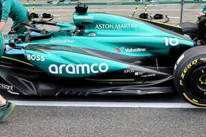 アストンマーティン、F1日本GPでアップデート投入。”レッドブル・インスパイア”のサイドポンツーンに