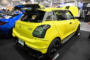 チューニングのお手本となるスズキ「スイフトスポーツ」が登場！「CLUB RH9」加盟の「ピットロードM」が提案するデモカー4台に注目集まる!!