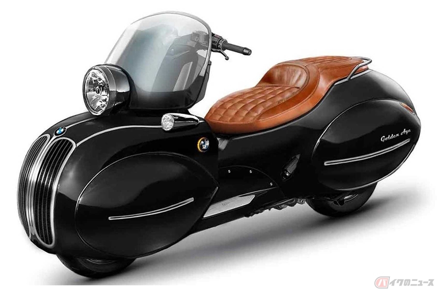 BMW Motorradのスクーター「C400X」をレトロにカスタム アールデコのデザインを取り入れた斬新な一台
