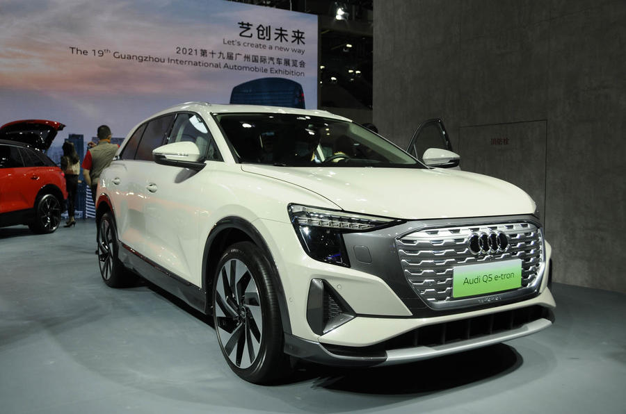 新型アウディQ5 eトロン　発表　中国限定の最新EVモデル　3列7人乗りレイアウト採用