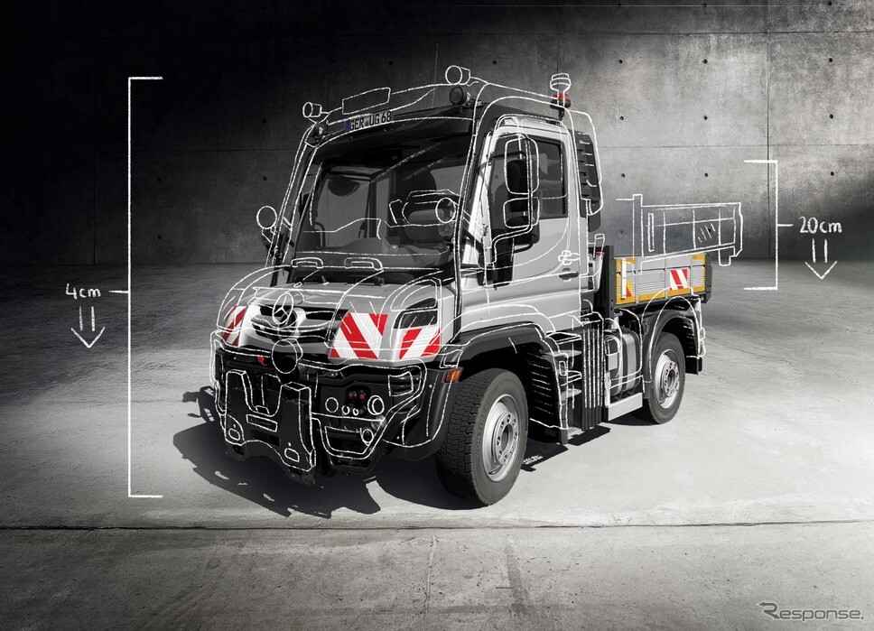 メルセデスベンツ『ウニモグ』、低床仕様登場…荷台高1200mm以下で作業効率向上