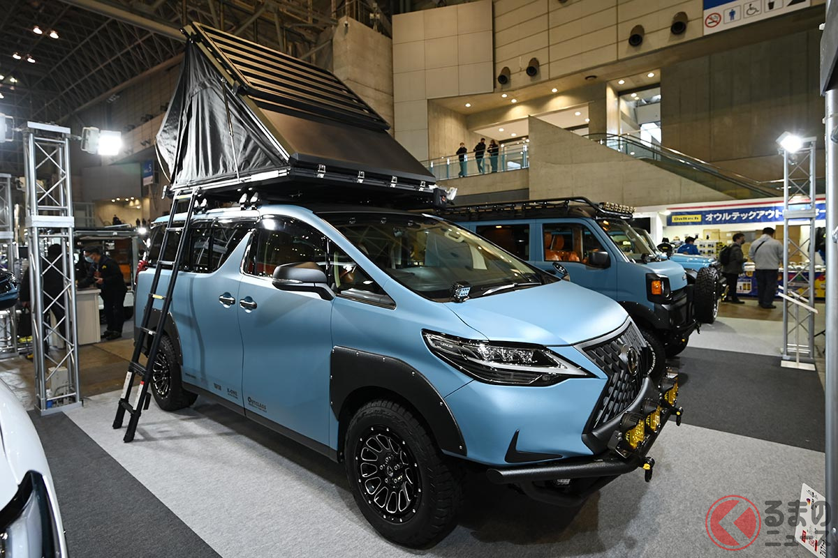 レクサスのミニバン Lm がオフロード仕様になった 車上泊 できるガチでイケてるアゲ系カスタム登場 くるまのニュース 自動車情報サイト 新車 中古車 Carview