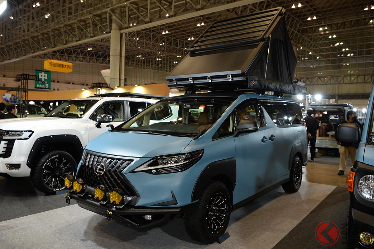 レクサスのミニバン Lm がオフロード仕様になった 車上泊 できるガチでイケてるアゲ系カスタム登場 くるまのニュース 自動車情報サイト 新車 中古車 Carview