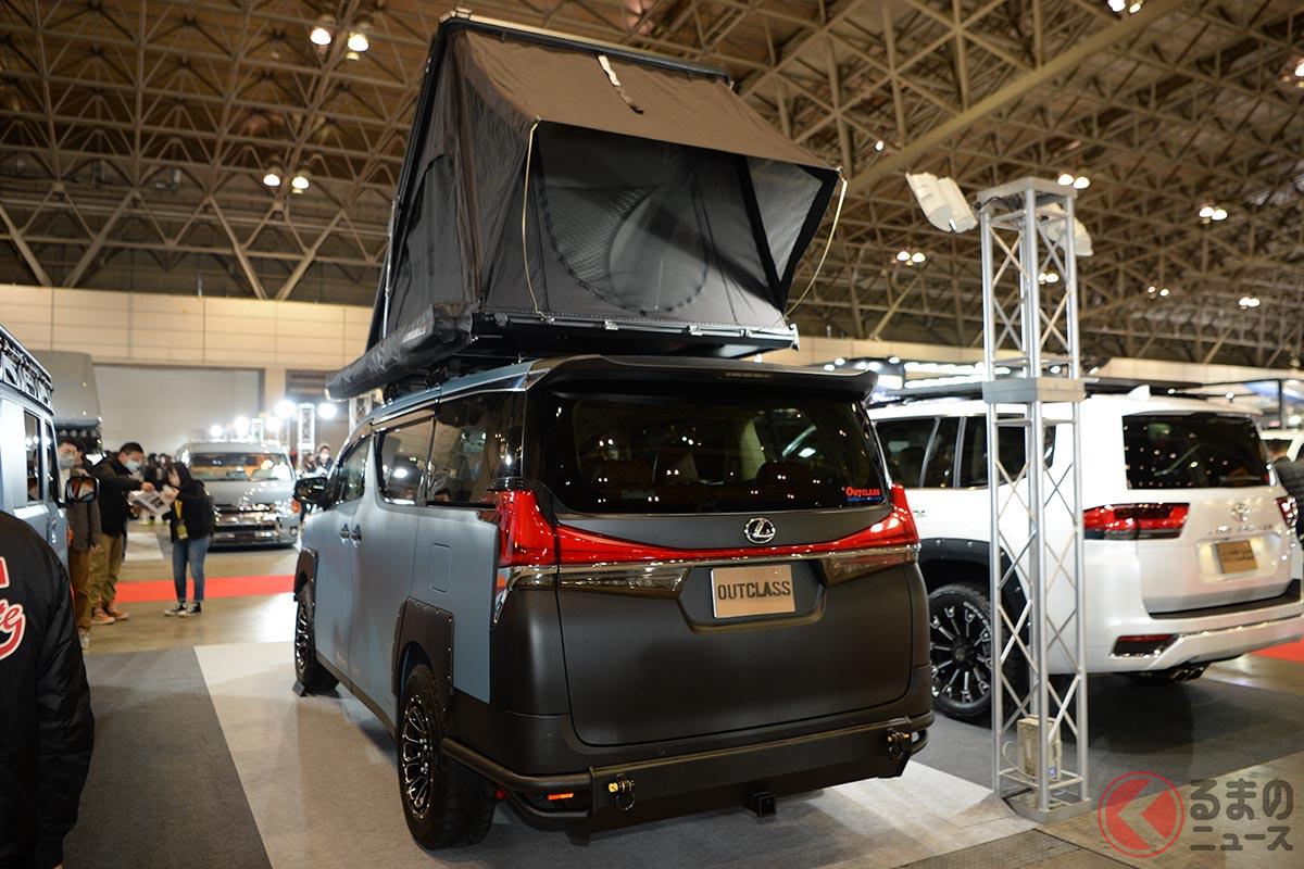 レクサスのミニバン Lm がオフロード仕様になった 車上泊 できるガチでイケてるアゲ系カスタム登場 くるまのニュース 自動車情報サイト 新車 中古車 Carview