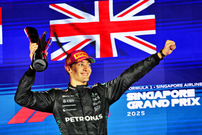 【F1第18戦決勝の要点】伏兵ラッセルの勝利がドライバーズタイトル争いに与えた影響