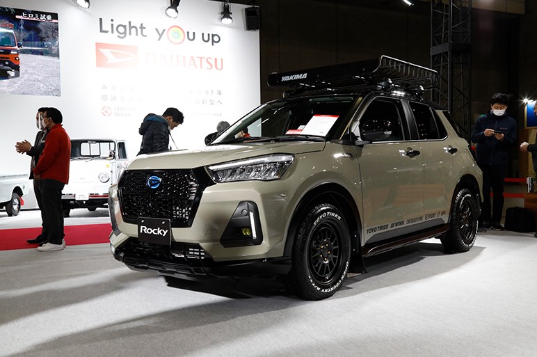 【速報・東京オートサロン2022】ダイハツは新型「ハイゼット/アトレー」とコンパクトSUV「ロッキー」をベースにしたカスタマイズカーを出展