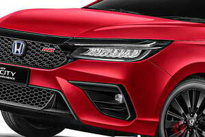 ホンダ新型「シティ」発表！ スポーティな「RS」もある「コンパクト5ドアハッチバック」！ 精悍顔がカッコイイ「新モデル」馬で予約受付開始