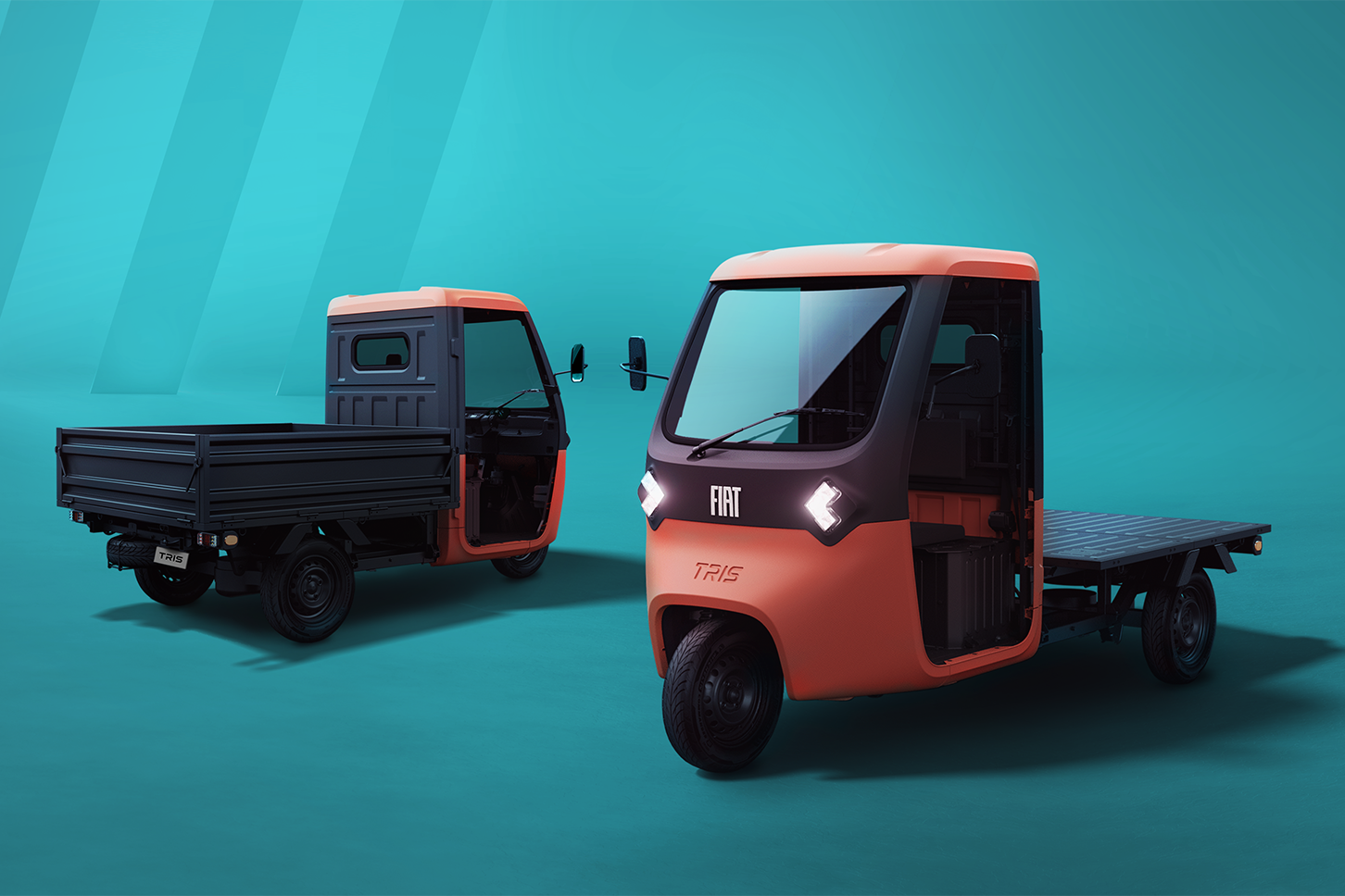 フィアットの新型はまさかの電動3輪車！ レトロでカワイイ超軽量商用車「トリス」が登場【新車ニュース】