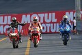 青木拓磨がレプソルカラーのホンダRC213V-Sを駆る。26年ぶりに3兄弟揃って走行／MotoGP日本GP