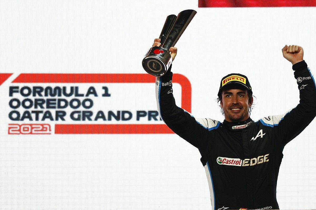 【F1表彰台獲得”間隔”記録】アロンソ、カタールGPの表彰台は史上最長146戦ぶり……しかし獲得”間隔”期間最長はブルツ