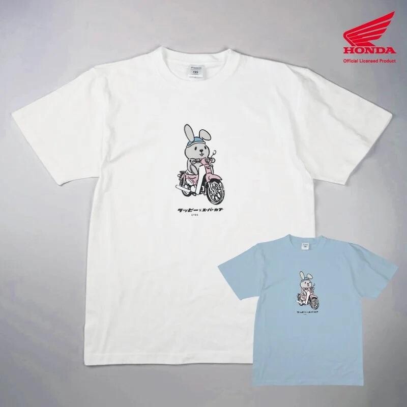CAMSHOP.JP の「Honda スーパーカブ×ラッピー コラボTシャツ」が那須クラシックカー博物館にて販売開始！