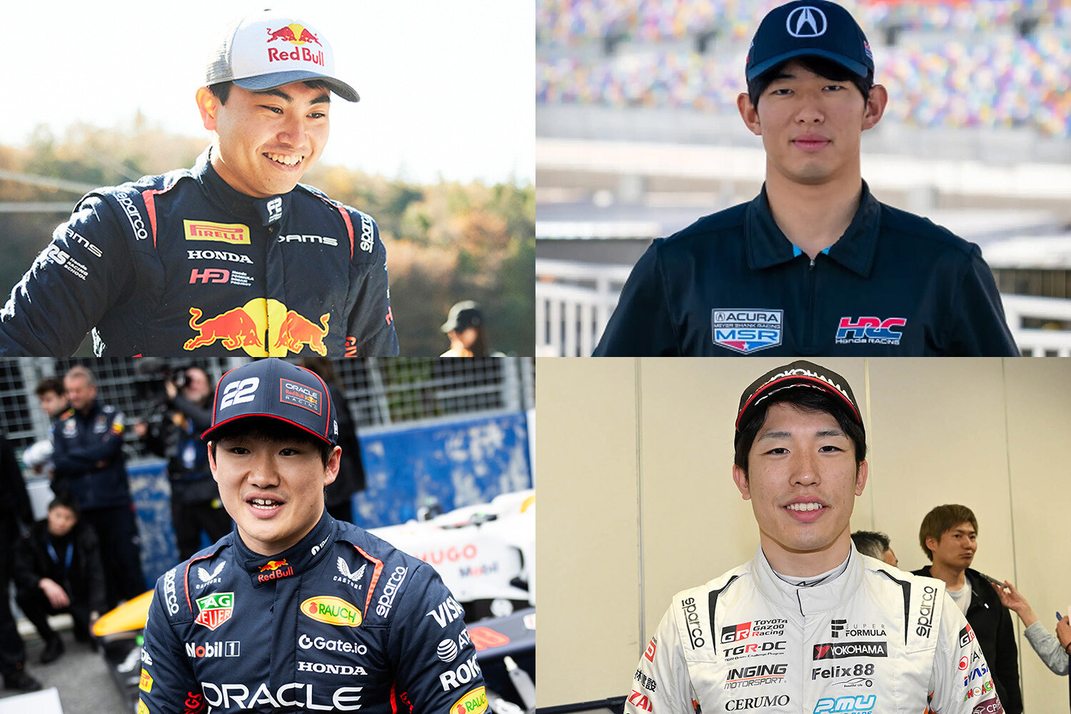 2025年のモータースポーツでもっとも輝いたレーサーを決める！　４人の若手が選出された「ドライバー・オブ・ザ・イヤー2025」の一般投票を受付中