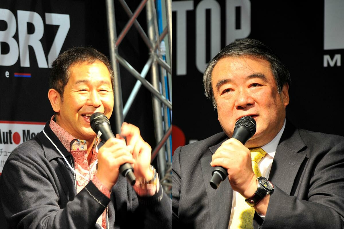 大阪オートメッセでドリキン土屋圭市氏と元F1タイヤ開発の浜島裕英氏によるトークショーを開催！