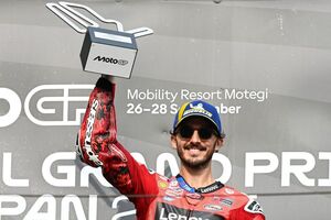 【MotoGP】レース中にマシンから白煙も問題なし！　バニャイヤ、もてぎで復活の完勝劇。来季の逆襲誓う「マルケスを苦しめるチャンスを掴むつもりだ」
