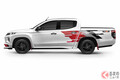 ゴツいロースタイル！ 三菱「トライトン」がラリーアート仕様に 赤黒強調のピックアップトラックがタイに登場